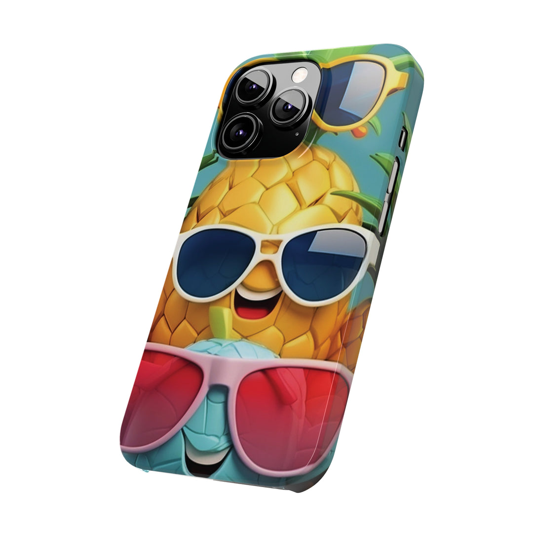 Slim Cute Phone Cases for Iphone - | iPhone 15 Case | iPhone 15 Pro Max Case, Iphone 14 Case, Iphone 14 Pro Max, Iphone 13, Summer Pineapple Fruit - Studio40ParkLane