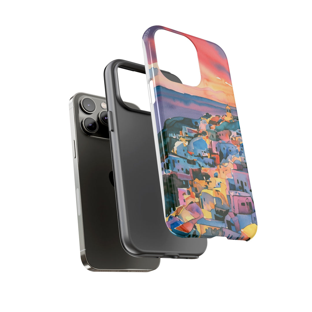 Impact Resistant, Greek Sunset, Cute Phone Cases for Samsung S24, S23, S22, S21, IPhone 15 pro Iphone 14 pro Iphone 13 IPhone 12 Iphone 11 - Studio40ParkLane