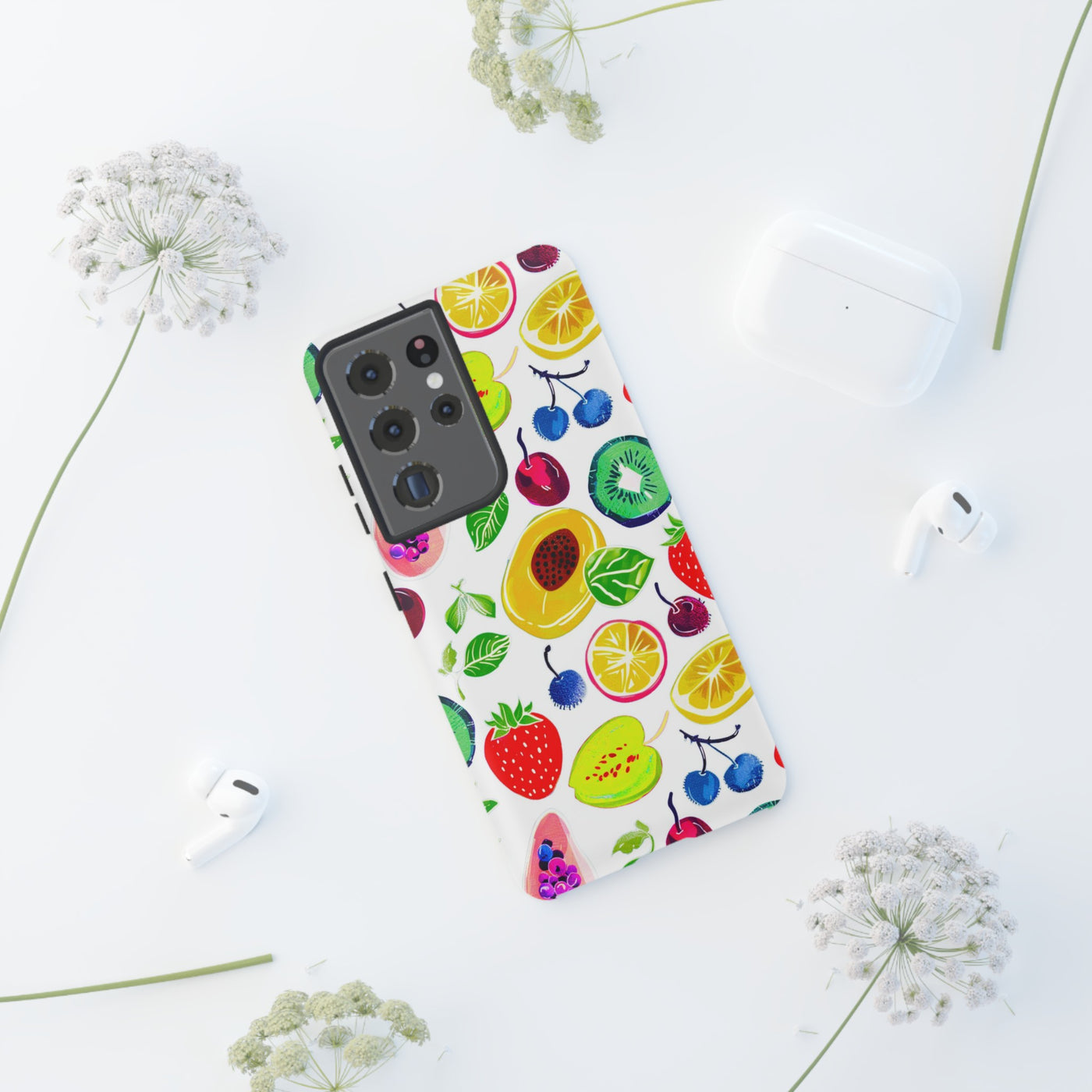 Impact Resistant, Summer Fruit, Cute Phone Cases for Samsung S24, S23, S22, S21, IPhone 15 pro, Iphone 14 pro, Iphone 13 IPhone 12 Iphone 11