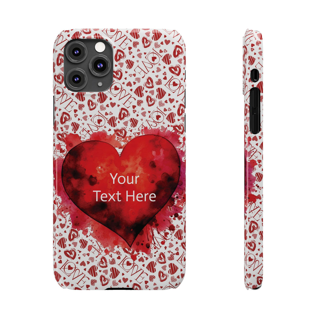 Slim Cute Phone Cases for Iphone - | iPhone 15 Case | iPhone 15 Pro Max Case, Iphone 14 Case, Iphone 14 Pro Max, Iphone 13, Valentine Hearts Love - Studio40ParkLane