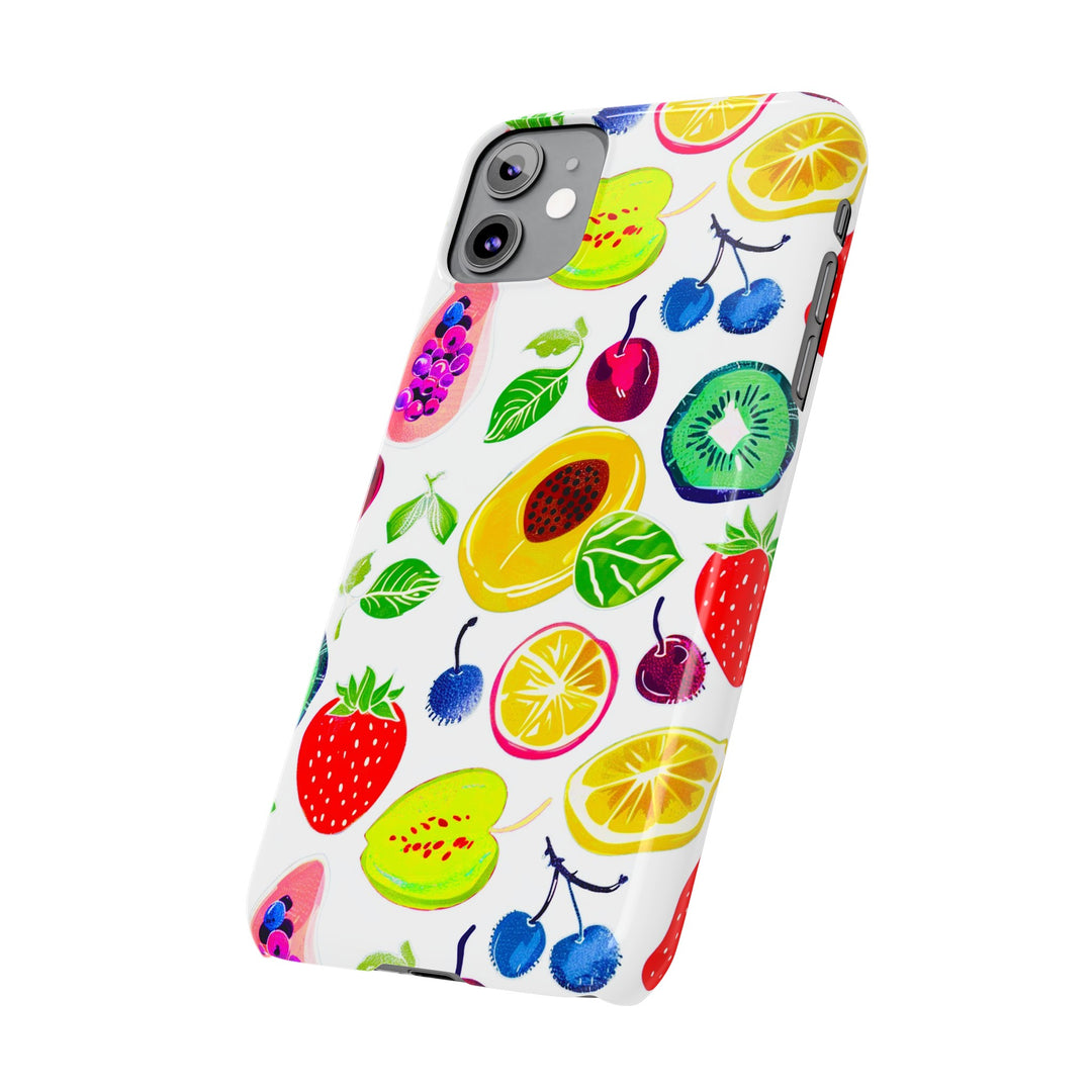 Slim Cute Phone Cases for Iphone | iPhone 15 Case | iPhone 15 Pro Max Case, Iphone 14, Iphone 14 Pro Max, Iphone 13, Summer Fruit Mix - Studio40ParkLane