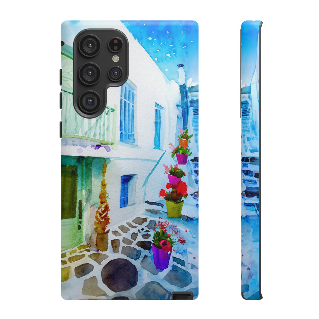 Impact Resistant, Greece House, Cute Phone Cases for Samsung S24, S23, S22, S21, IPhone 15 pro Iphone 14 pro Iphone 13 IPhone 12 Iphone 11 - Studio40ParkLane