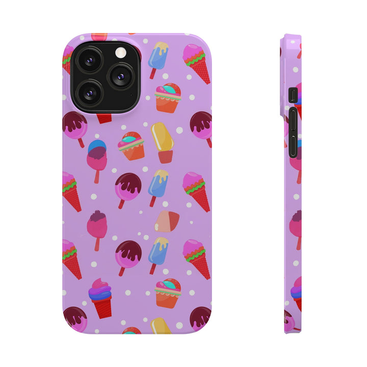 Slim Cute Phone Cases for Iphone - | iPhone 15 Case | iPhone 15 Pro Max Case, Iphone 14 Case, Iphone 14 Pro Max, Iphone 13, Summer Ice - cream Pink - Studio40ParkLane