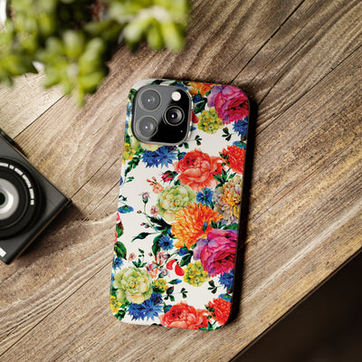 Slim Spring Flowers Gift for Her Cute Phone Cases for Iphone 16 Pro Max | iPhone 15 Case | iPhone 15 Pro Max Case, Iphone 14, 13, 12, 11, 10, 8, 7 - Studio40ParkLane