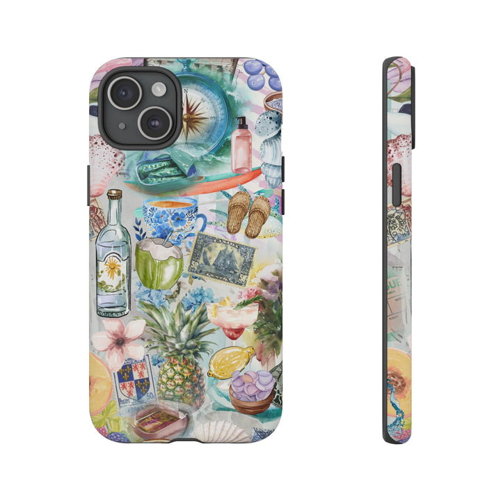 Impact Resistant, Travel Coquette Collage, Cute Phone Cases for Samsung S24, S23, S22, S21, IPhone 15 pro Iphone 14 pro Iphone 13 IPhone 12 Iphone 11 - Studio40ParkLane