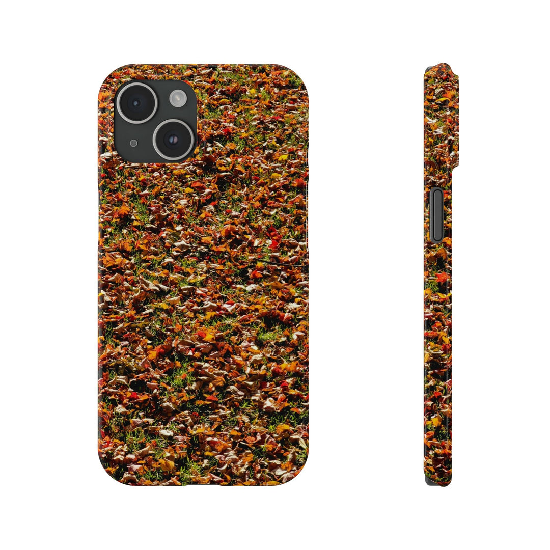 Slim Cute Phone Cases for Iphone - | iPhone 15 Case | iPhone 15 Pro Max Case, Iphone 14 Case, Iphone 14 Pro Max, Iphone 13, New England Fall Leaves - Studio40ParkLane