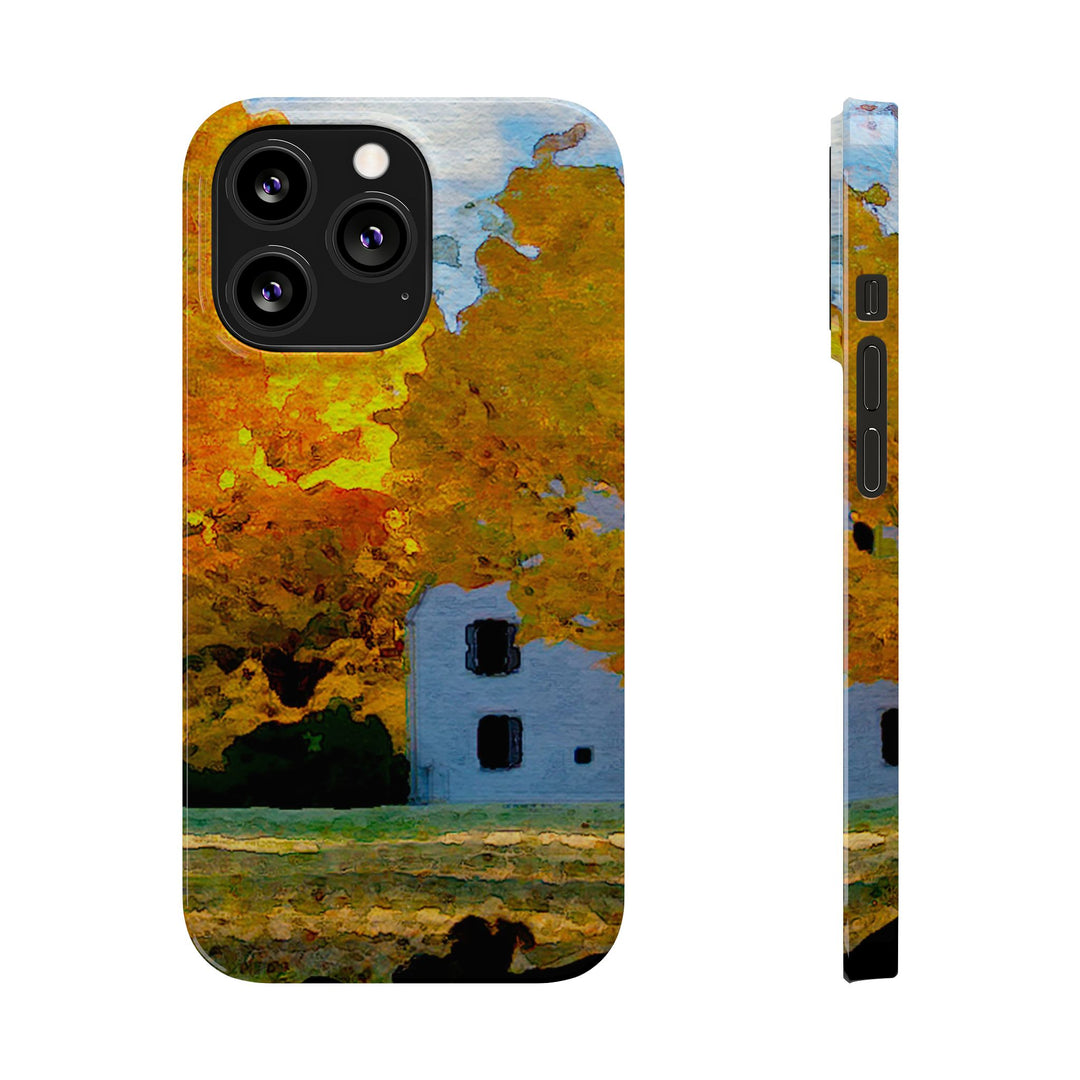 Slim Cute Phone Cases for Iphone - | iPhone 15 Case | iPhone 15 Pro Max Case, Iphone 14 Case, Iphone 14 Pro Max, Iphone 13, New England Fall Leaves - Studio40ParkLane