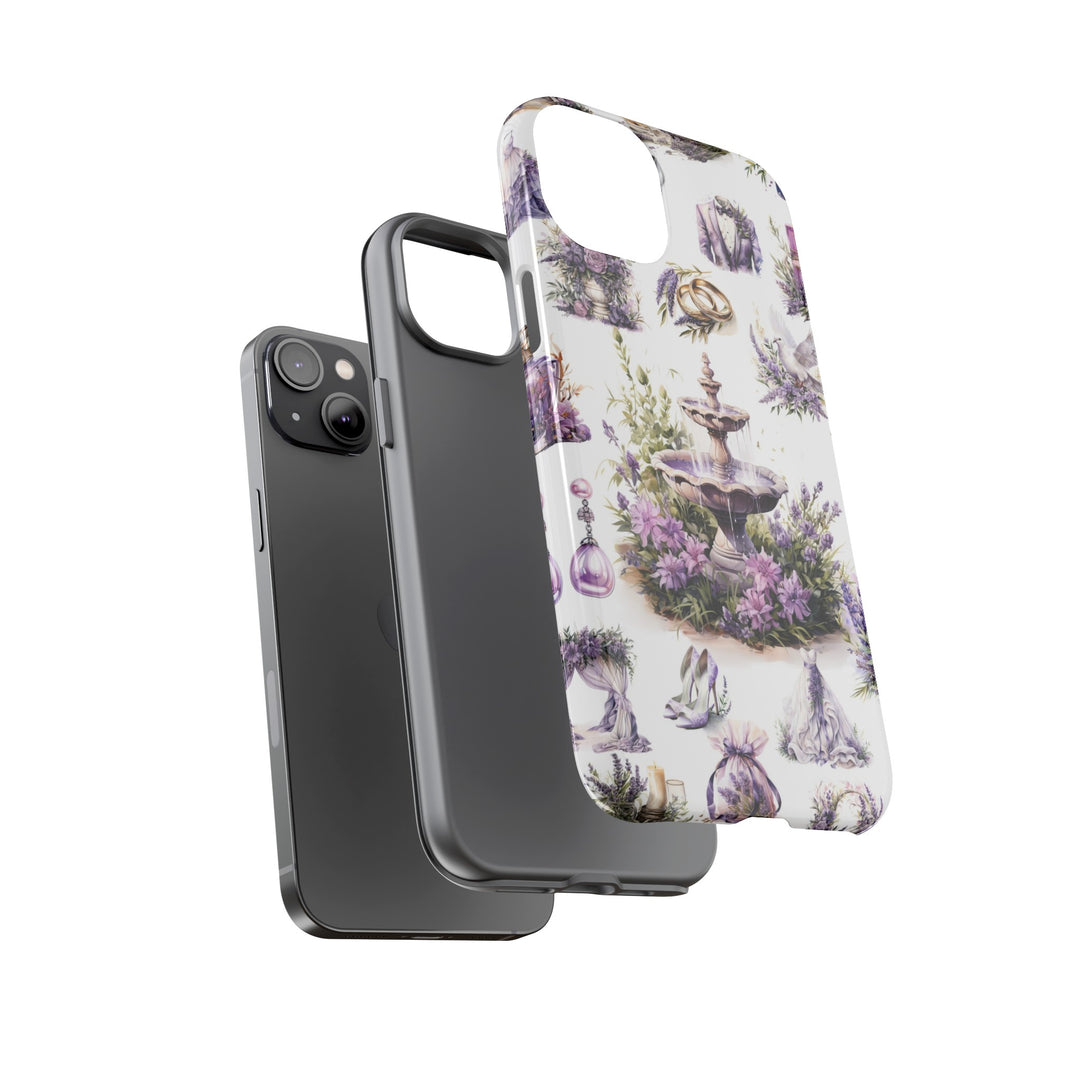 Impact Resistant, Lavender Wedding, Cute Phone Cases for Samsung S24, S23, S22, S21, IPhone 15 pro Iphone 14 pro Iphone 13 IPhone 12 Iphone 11 - Studio40ParkLane