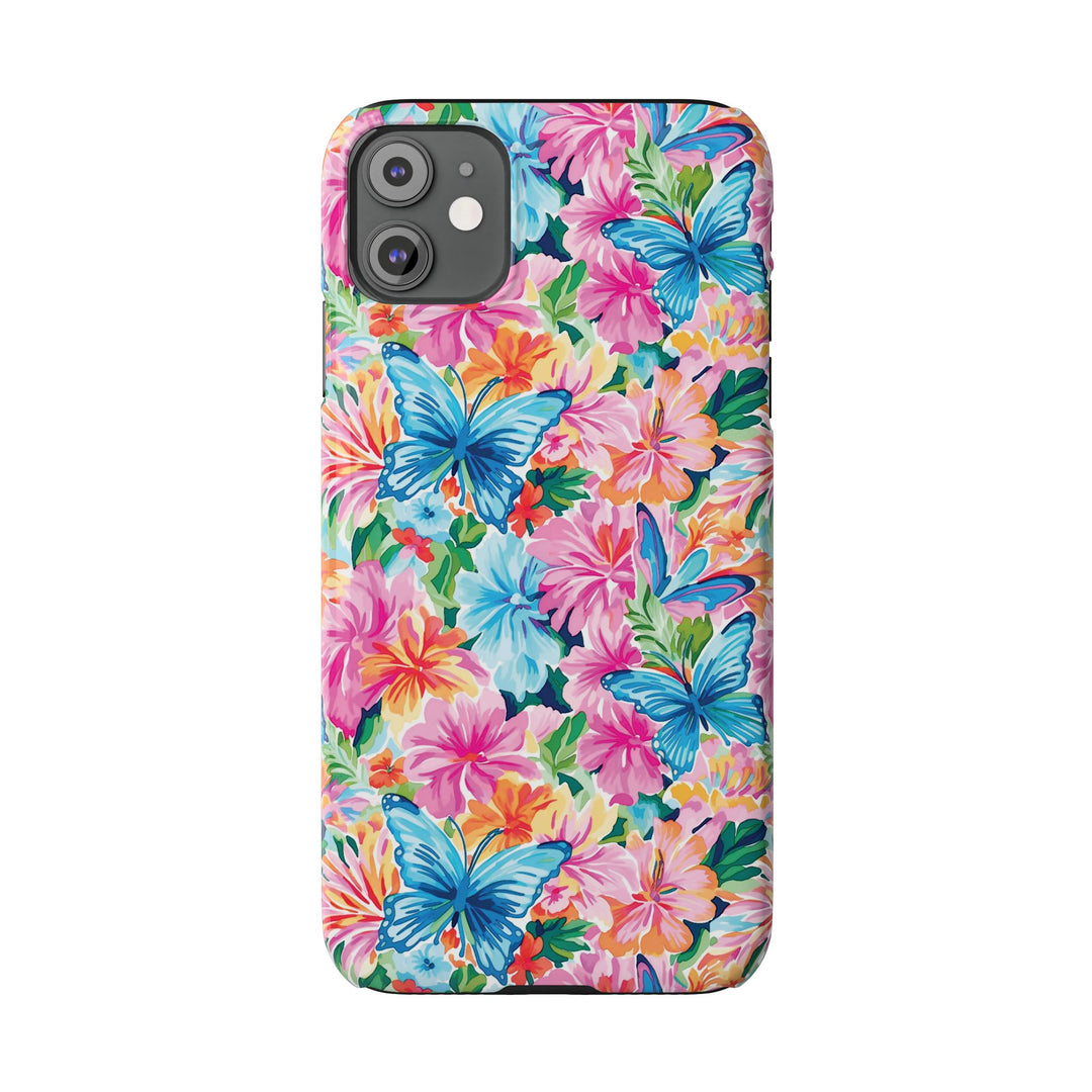 Slim Butterflies Flowers Gift for Her Cute Phone Cases for Iphone 16 Pro Max | iPhone 15 Case | iPhone 15 Pro Max Case, Iphone 14, 13, 12, 11, 10, 8, 7 - Studio40ParkLane