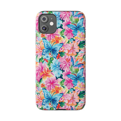 Slim Butterflies Flowers Gift for Her Cute Phone Cases for Iphone 16 Pro Max | iPhone 15 Case | iPhone 15 Pro Max Case, Iphone 14, 13, 12, 11, 10, 8, 7