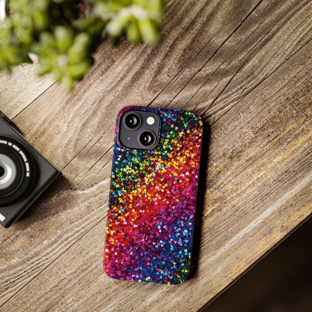 Slim Non - Glitter Muted Color Faux Play on Glitter Effect Gift for Her Cute Phone Cases for Iphone 16 Pro Max | iPhone 15 Case | iPhone 15 Pro Max Case, Iphone 14, Iphone 14 Pro Max, Iphone 13 12 11 8 7 - Studio40ParkLane