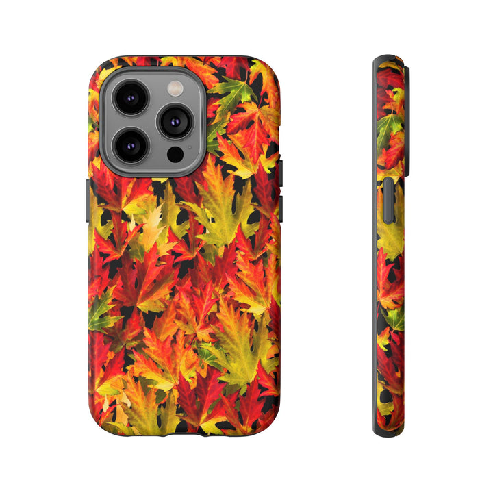 Fall Leaves Impact Resistant, Cute Phone Cases for Samsung S24, S23, S22, S21, IPhone 15 pro Iphone 14 pro Iphone 13 IPhone 12 Iphone 11 - Studio40ParkLane