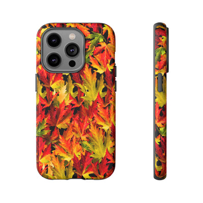 Fall Leaves Impact Resistant, Cute Phone Cases for Samsung S24, S23, S22, S21, IPhone 15 pro Iphone 14 pro Iphone 13 IPhone 12 Iphone 11