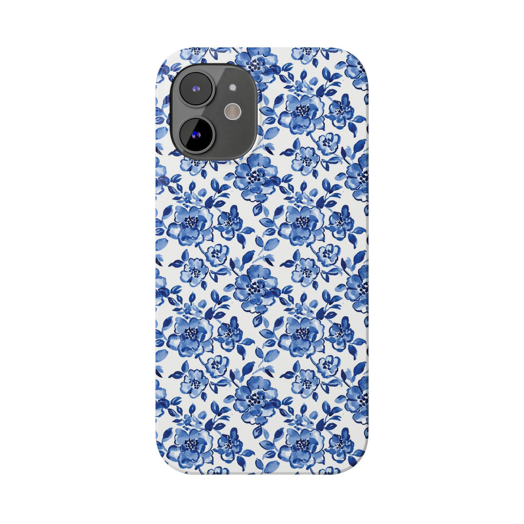 Slim Blue Chinoiserie Gift for Her Cute Phone Cases for Iphone 16 Pro Max | iPhone 15 Case | iPhone 15 Pro Max Case, Iphone 14, Iphone 14 Pro Max, Iphone 13 12 11 8 7 - Studio40ParkLane