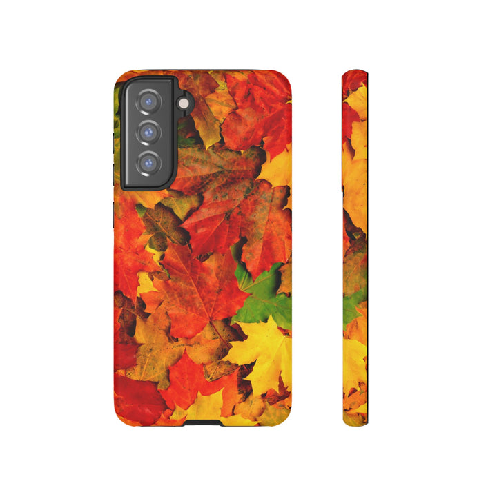Fall Leaves Impact Resistant, Cute Phone Cases for Samsung S24, S23, S22, S21, IPhone 15 pro Iphone 14 pro Iphone 13 IPhone 12 Iphone 11 - Studio40ParkLane