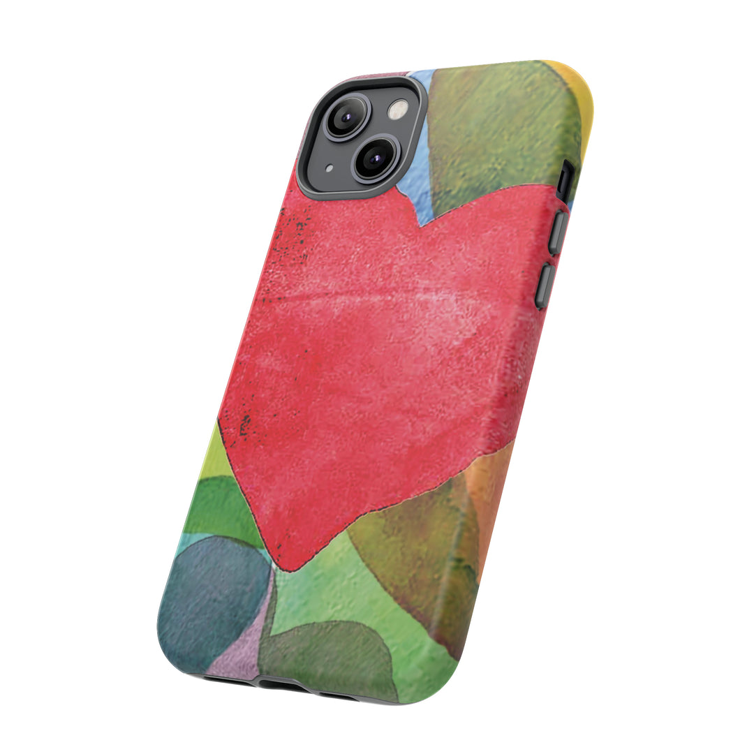 Cute IPhone Case | iPhone 15 Case | iPhone 15 Pro Max Case, Iphone 14 Case, Iphone 14 Pro Max Case IPhone Case for Art Lovers, Red Heart - Studio40ParkLane