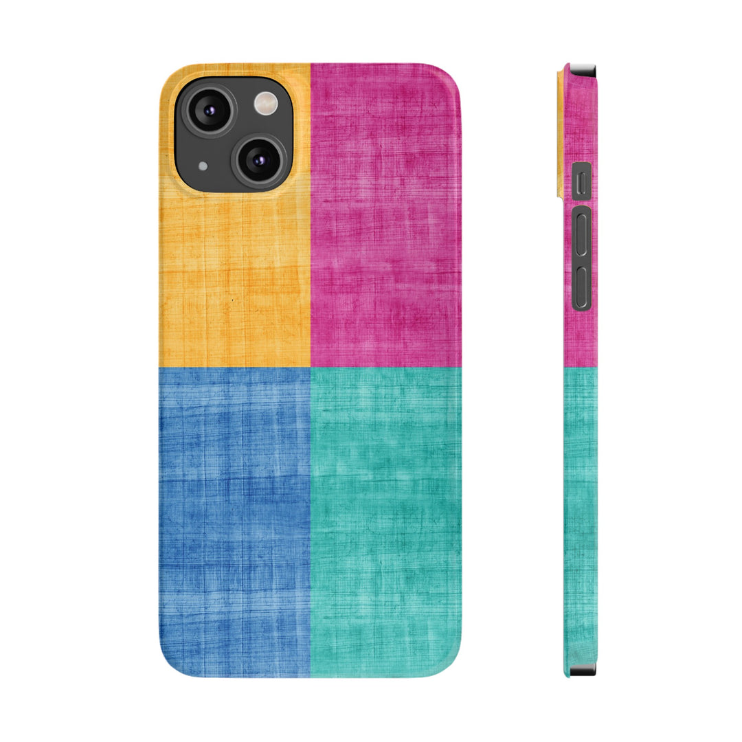 Slim Cute Phone Cases for Iphone | iPhone 15 Case | iPhone 15 Pro Max Case, Iphone 14, Iphone 14 Pro Max, Iphone 13, Abstract Color Blocks - Studio40ParkLane