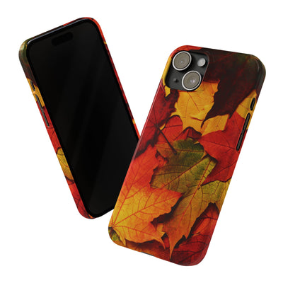 Slim Autumn Fall Leaves Gift Cute Phone Cases for Iphone 16 | iPhone 15 Case | iPhone 15 Pro Max Case, Iphone 14, Iphone 14 Pro Max, Iphone 13, Slim Mom Dad Gift