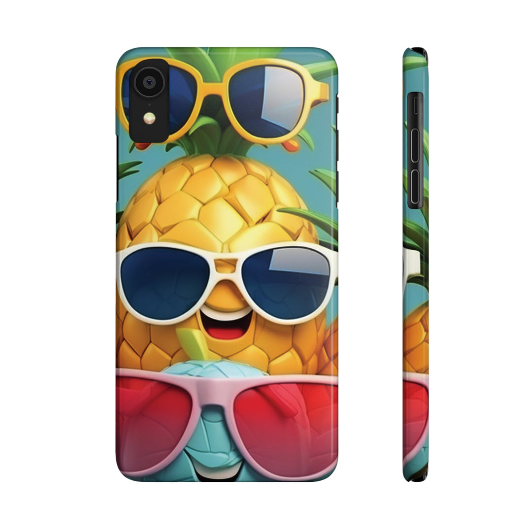 Slim Cute Phone Cases for Iphone - | iPhone 15 Case | iPhone 15 Pro Max Case, Iphone 14 Case, Iphone 14 Pro Max, Iphone 13, Summer Pineapple Fruit - Studio40ParkLane