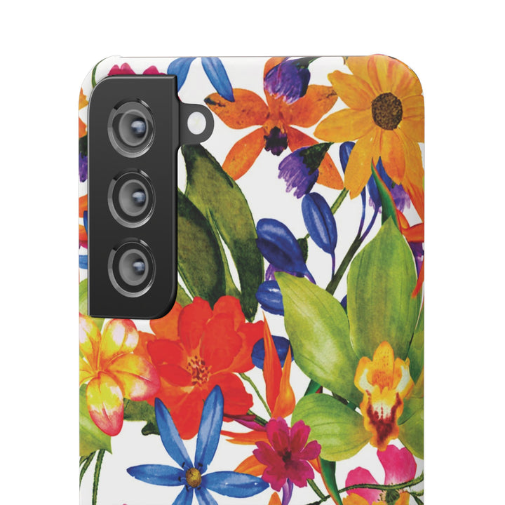 Sleek Snap Colorful Flowers Cute Phone Case for iPhone 16 15 14 13 12 11 X Xs Max Xr Pro Plus Samsung Galaxy S24 S23 S22 S21 S20 Note Ultra