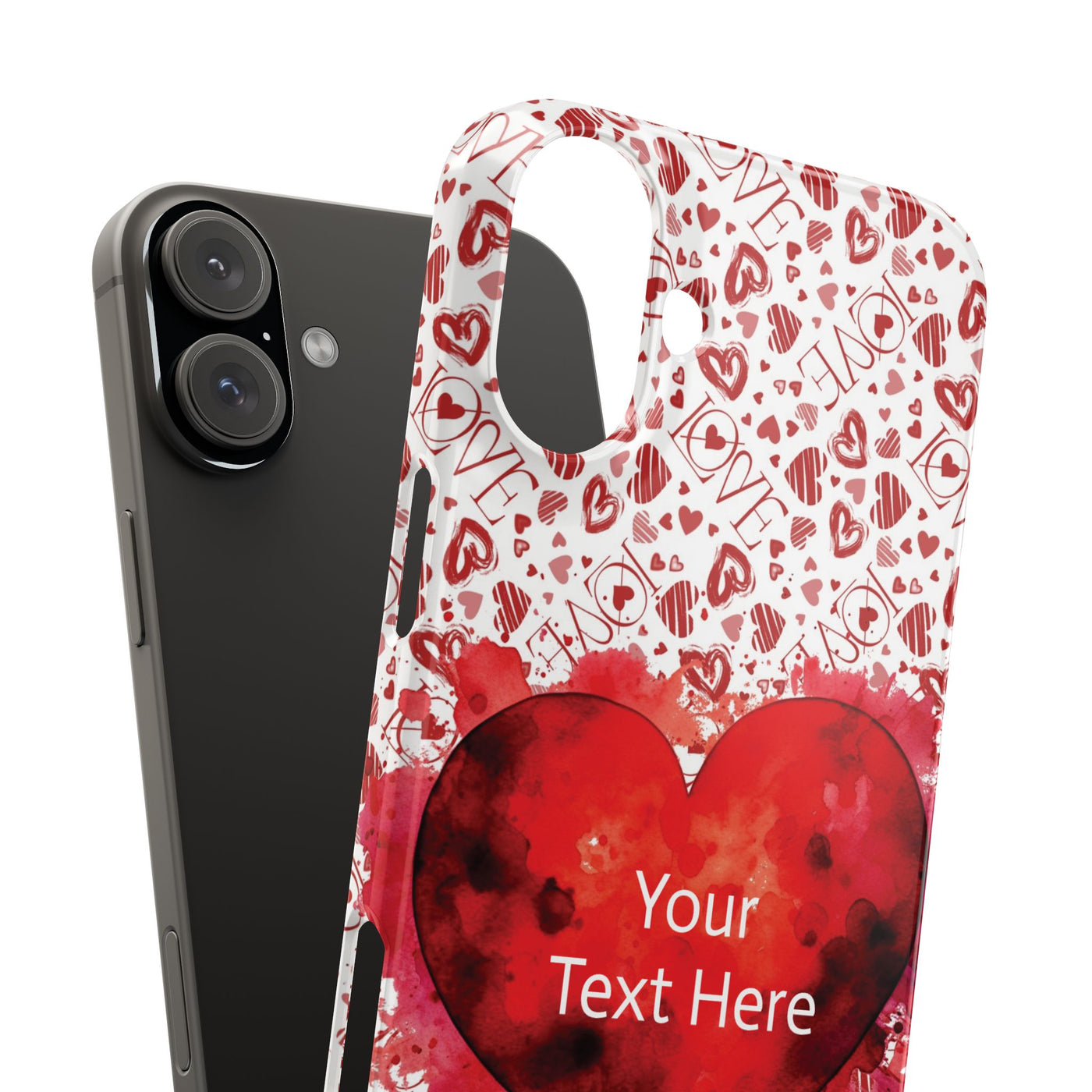 Slim Cute iPhone Cases - | iPhone 15 Case | iPhone 15 Pro Max Case, Iphone 14 Case, Iphone 14 Pro Max, Iphone 13, Valentine Hearts Love