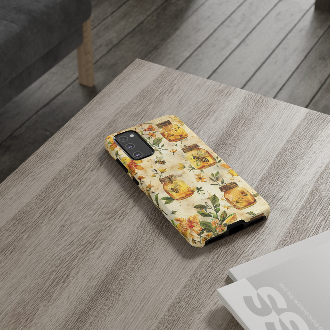 Impact Resistant, Honey Bees, Cute Phone Cases for Samsung S24, S23, S22, S21, IPhone 15 pro Iphone 14 pro Iphone 13 IPhone 12 Iphone 11 - Studio40ParkLane
