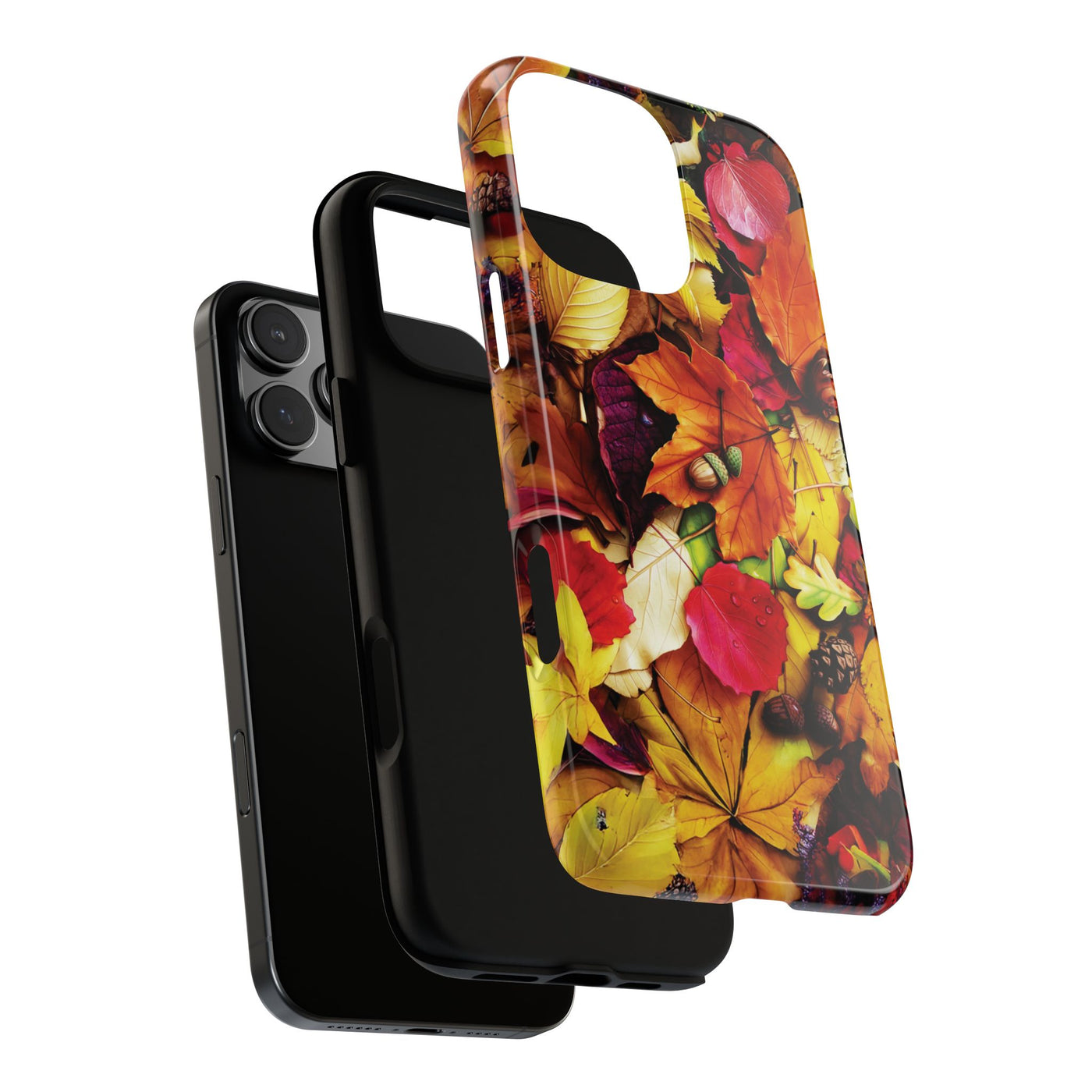 Aesthetic Tough Fall Leaves Foliage Premium Phone Case - For iPhone 17 Pro Max iPhone 16 Pro iPhone 15 Iphone 14 Plus 13 Pro 12 11 10 XR - Studio40ParkLane