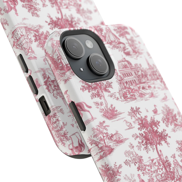 Magsafe French Toile Personalized Initial Custom Gift Cute Phone Cases for Iphone 16 Pro Max | iPhone 15, Pro Max Case, Iphone 14, 13, 12, 11, 10 - Studio40ParkLane