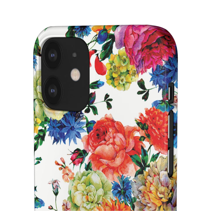 Sleek Snap Colorful Flowers Cute Phone Case for iPhone 16 15 14 13 12 11 X Xs Max Xr Pro Plus Samsung Galaxy S24 S23 S22 S21 S20 Note Ultra