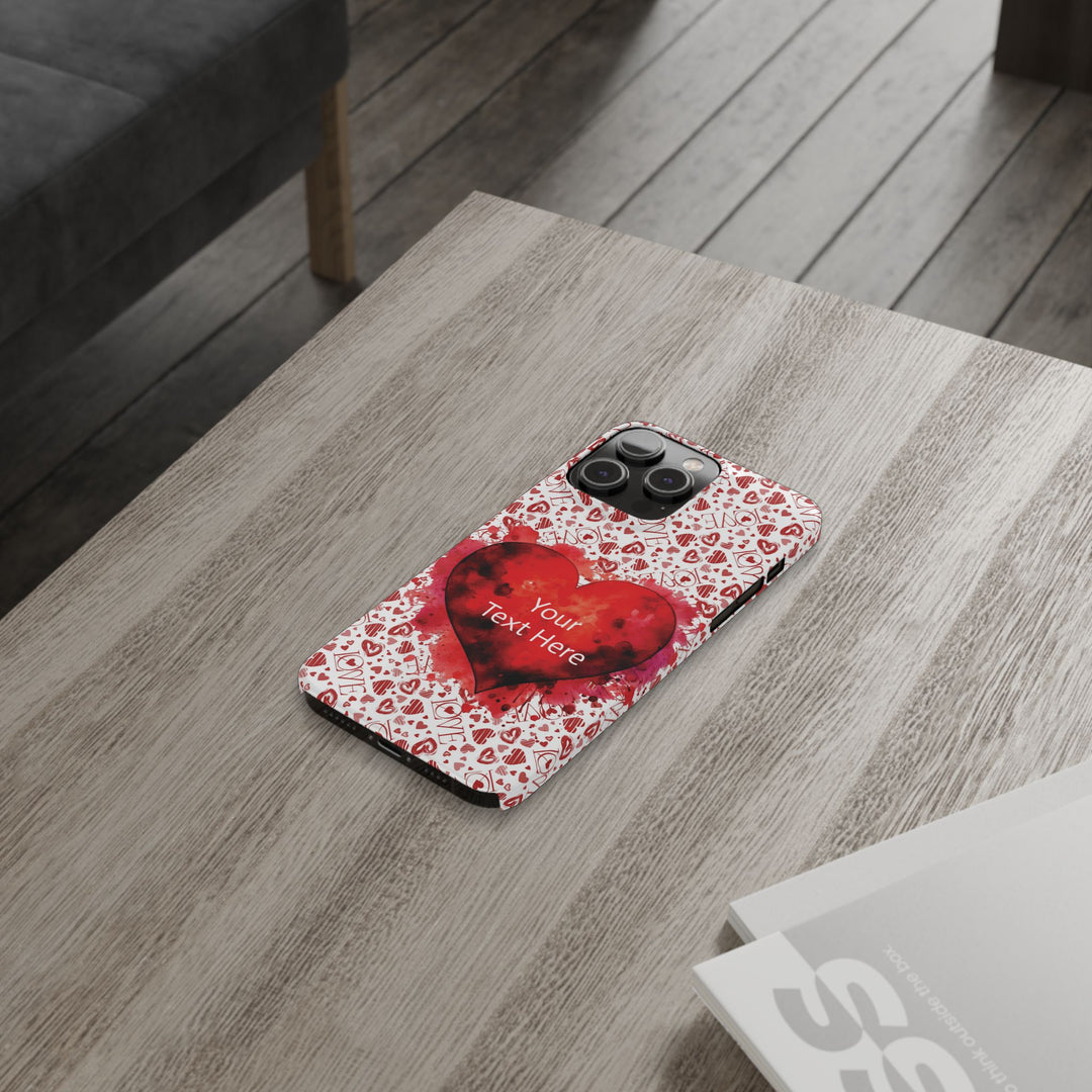Slim Cute Phone Cases for Iphone - | iPhone 15 Case | iPhone 15 Pro Max Case, Iphone 14 Case, Iphone 14 Pro Max, Iphone 13, Valentine Hearts Love - Studio40ParkLane