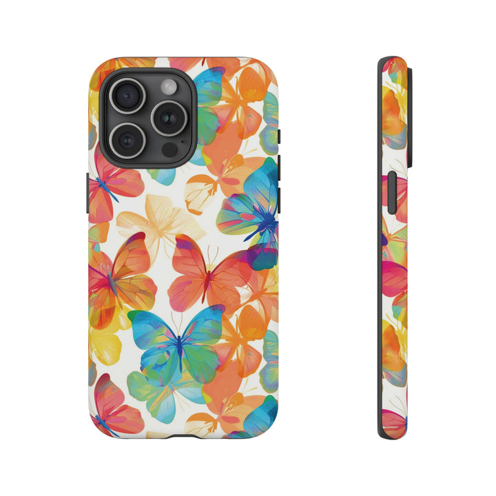 Cute Samsung Case | Cool Iphone Case | Summer Bright Butterflies, Samsung S24, S23, S22, S21, IPhone 15 Case | Iphone 14 Case, Iphone 13 Case - Studio40ParkLane