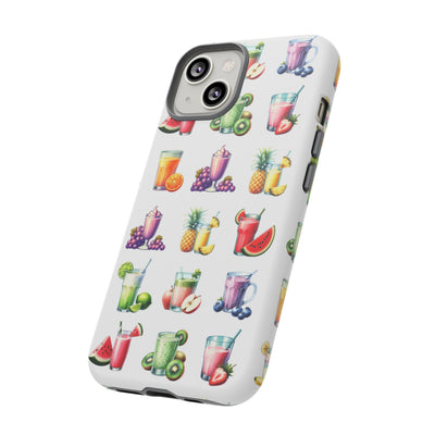 Cute Samsung Case | Cool Iphone Case | Tropical Summer Fruit Cocktail, Samsung S24, S23, S22, S21, IPhone 15 Case | Iphone 14 Case, Iphone 13 Case