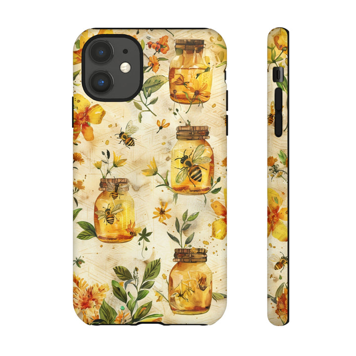 Impact Resistant, Honey Bees, Cute Phone Cases for Samsung S24, S23, S22, S21, IPhone 15 pro Iphone 14 pro Iphone 13 IPhone 12 Iphone 11 - Studio40ParkLane