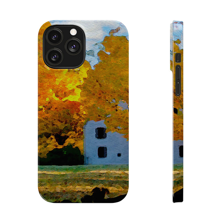 Slim Cute Phone Cases for Iphone - | iPhone 15 Case | iPhone 15 Pro Max Case, Iphone 14 Case, Iphone 14 Pro Max, Iphone 13, New England Fall Leaves - Studio40ParkLane