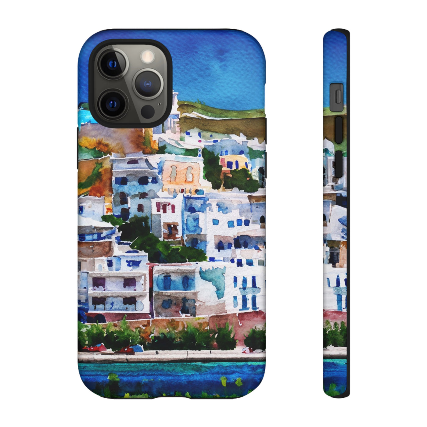 Impact Resistant, Greece House, Cute Phone Cases for Samsung S24, S23, S22, S21, IPhone 15 pro Iphone 14 pro Iphone 13 IPhone 12 Iphone 11