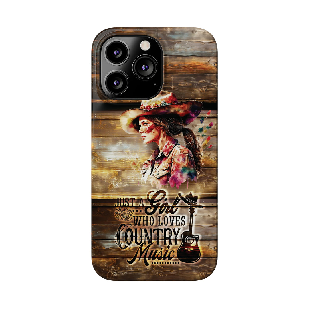 Slim Cute Phone Cases for Iphone - | iPhone 15 Case | iPhone 15 Pro Max Case, Iphone 14 Case, Iphone 14 Pro Max, Iphone 13, Country Music Girl - Studio40ParkLane