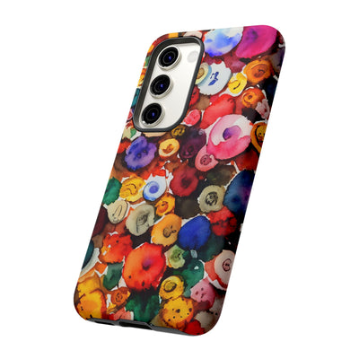 Impact Resistant, Fall Colors Buttons, Cute Phone Cases for Samsung S24, S23, S22, S21, IPhone 15 pro Iphone 14 pro Iphone 13 IPhone 12 Iphone 11