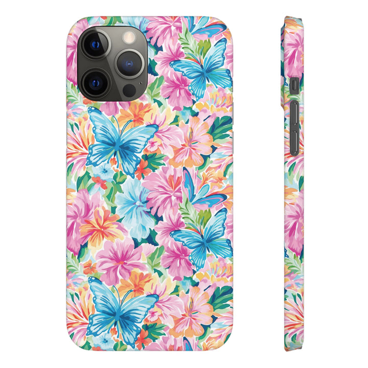 Sleek Snap Butterflies Flowers Cute Phone Case for iPhone 16 15 14 13 12 11 X Xs Max Xr Pro Plus Samsung Galaxy S24 S23 S22 S21 S20 Ultra