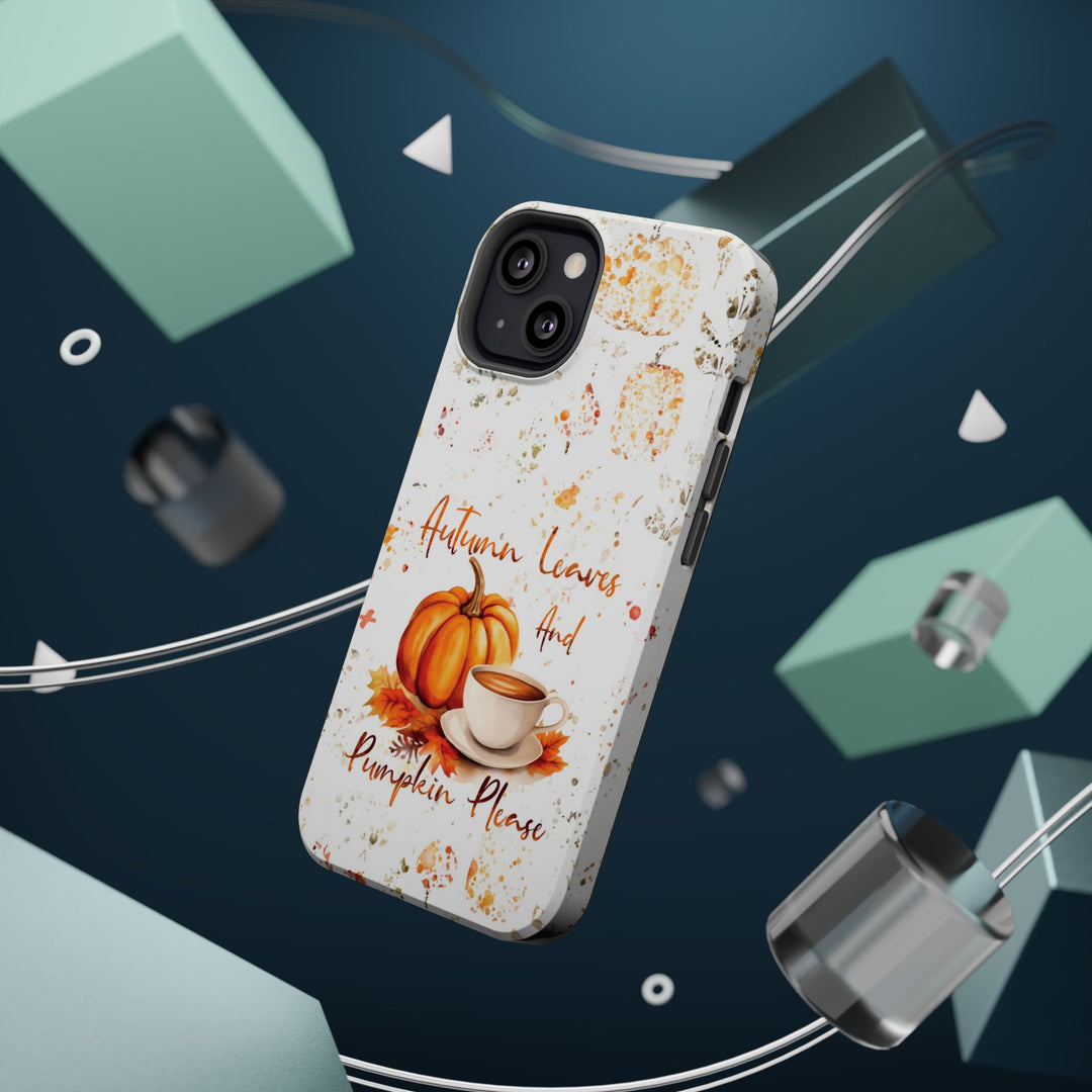 Fall Leaves Pumpkins Tough Magsafe Cute Phone Cases for Iphone | iPhone 15 Case | iPhone 15 Pro Max Case, Iphone 14, Iphone 14 13 12 11 10 9 8 7 - Studio40ParkLane
