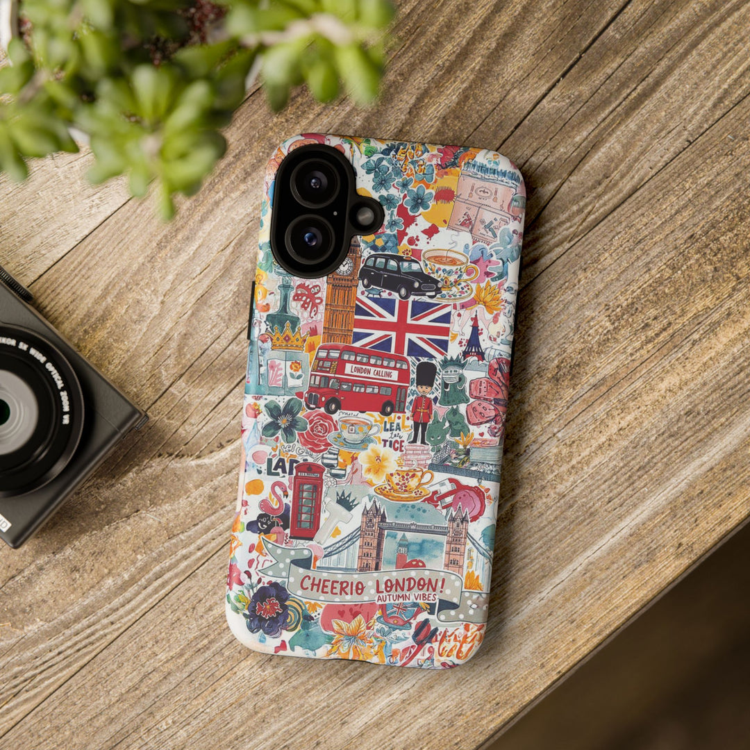 London England Coquette Collage Tough Premium Phone Case - For iPhone 17 Pro Max iPhone 16 Pro iPhone 15 Iphone 14 Plus 13 Pro 12 11 10 XR - Studio40ParkLane