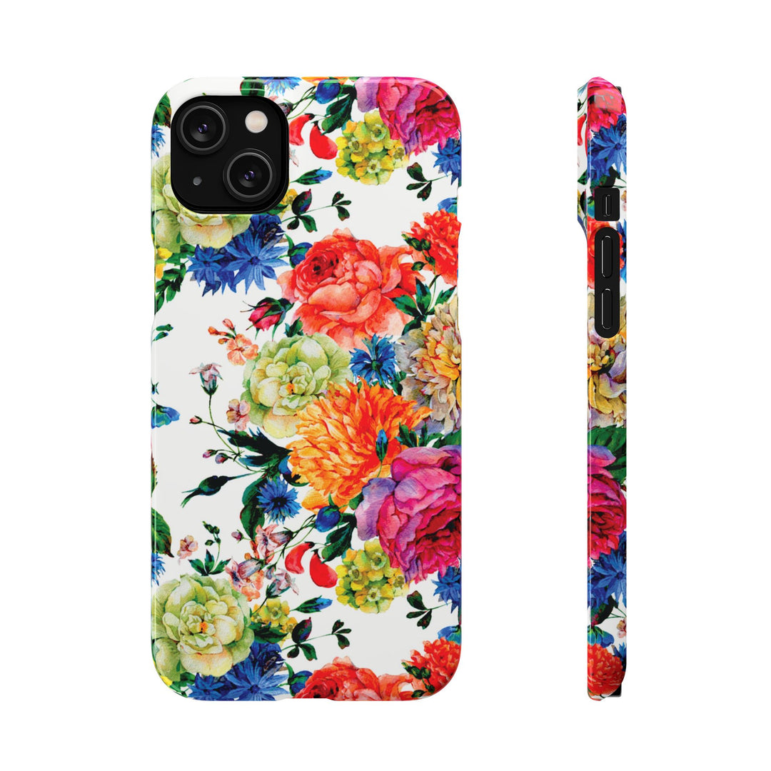 Sleek Snap Colorful Flowers Cute Phone Case for iPhone 16 15 14 13 12 11 X Xs Max Xr Pro Plus Samsung Galaxy S24 S23 S22 S21 S20 Note Ultra