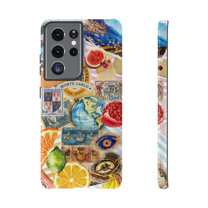 Cute European Summer Collage Phone Case, for IPhone 16 Case | Iphone 15, Iphone 14, IPhone 13 Case, 11 8 7, Samsung Galaxy S24, S23, S22, S21 Extra Protective - Studio40ParkLane