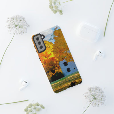 Impact Resistant, Fall Leaves Watercolor, Cute Phone Cases for Samsung S24, S23, S22, S21, IPhone 15 pro Iphone 14 pro Iphone 13 IPhone 12 Iphone 11