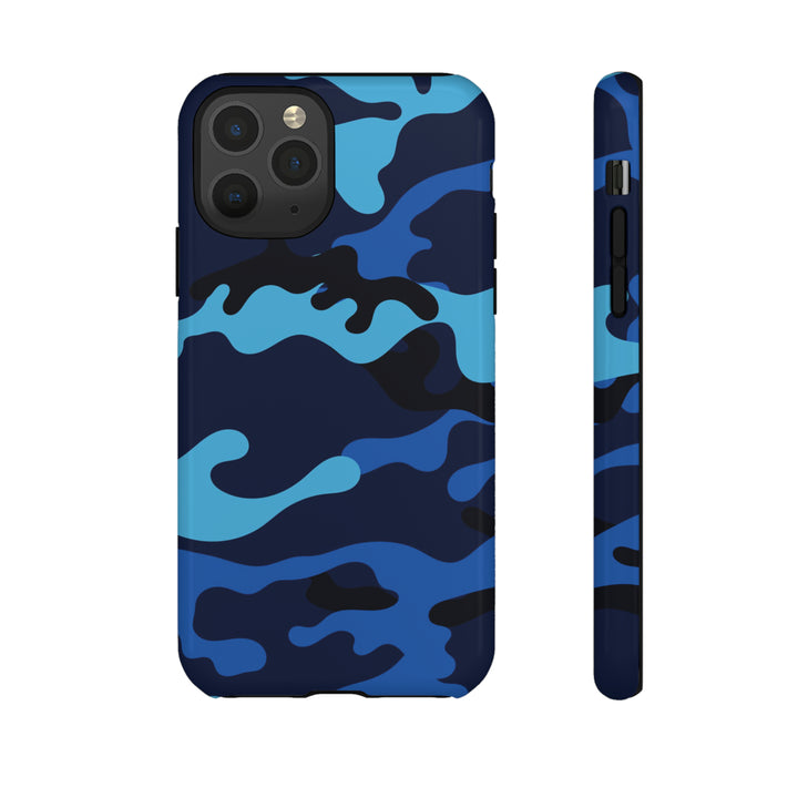 Cool Phone Case | Blue Camouflage, For iPhone 15 Case | iPhone 15 Pro Case, Iphone 14 Case, Iphone 14 Pro Max Case, Protective Iphone Case - Studio40ParkLane