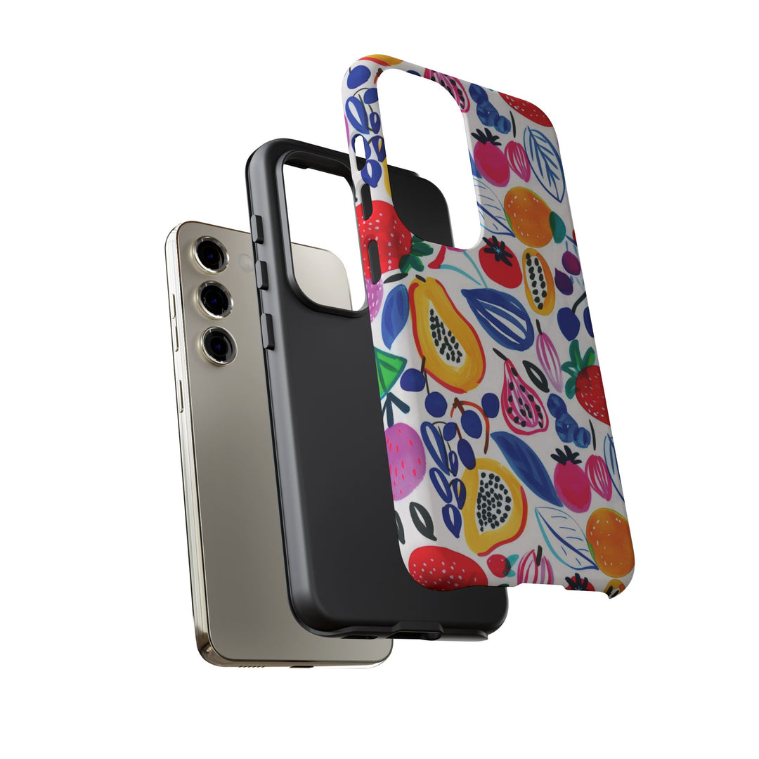 Premium Tough Summer Fruit Collage Gift for Her Cute Phone Cases for Samsung and Iphone, 16, 15, 14, S24, S23, S22, S21, S20, Plus, Ultra, Pro - Studio40ParkLane