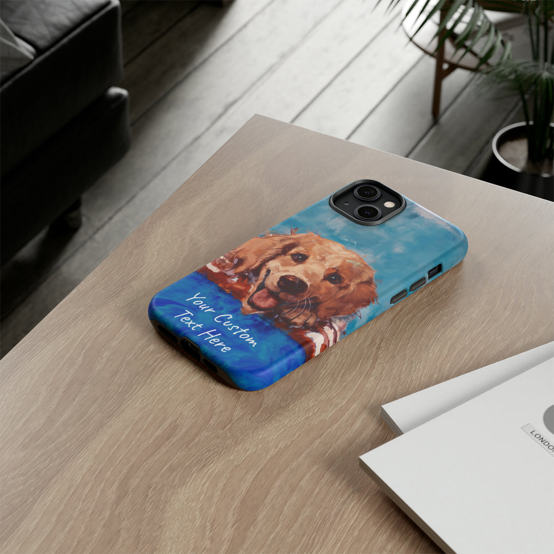 Personalize this Cute IPhone Case | Golden Retriever Dog iPhone Case, iPhone 15 Case | iPhone 15 Case, Iphone 14 Case, Iphone 14 Pro Max Case - Studio40ParkLane