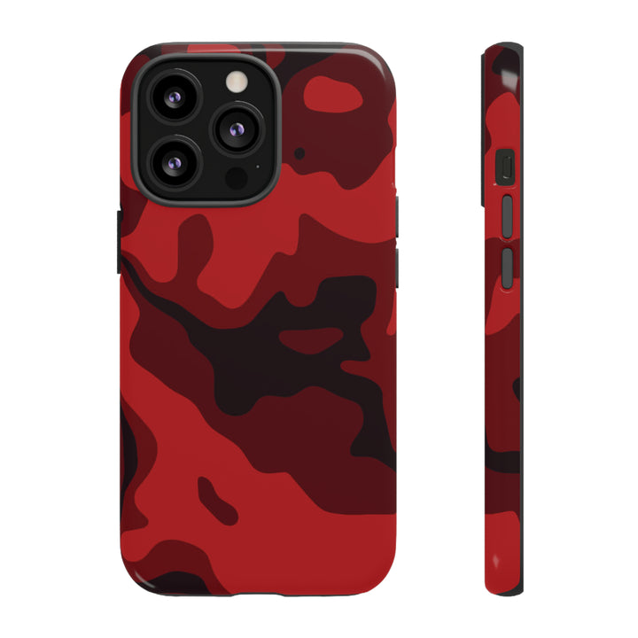 Cool Phone Case | Red Camouflage, For iPhone 15 Case | iPhone 15 Pro Case, Iphone 14 Case, Iphone 14 Pro Max Case, Protective Iphone Case - Studio40ParkLane