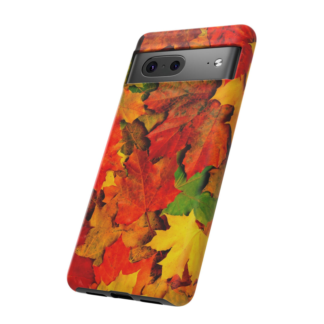Fall Leaves Impact Resistant, Cute Phone Cases for Samsung S24, S23, S22, S21, IPhone 15 pro Iphone 14 pro Iphone 13 IPhone 12 Iphone 11 - Studio40ParkLane