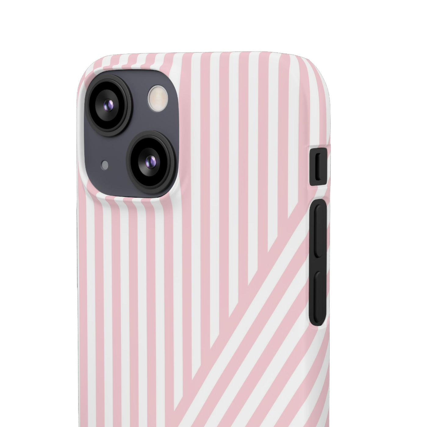 Aesthetic Sweet Pink Stripes Cute Phone Case Sleek Snap - For iPhone 17 Pro Max iPhone 16 Pro iPhone 15 Iphone 14 Plus 13 Pro 12 11 10 Gift