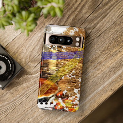 Impact Resistant, Pecan Pie Abstract, Cute Phone Cases for Samsung S24, S23, S22, S21, IPhone 15 pro Iphone 14 pro Iphone 13 IPhone 12 Iphone 11